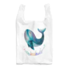 Designed by Ry0のDreaming whale  〜夢見るクジラ〜 Reusable Bag