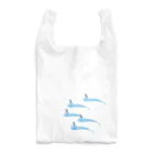 雑貨屋きゅう＠suzuri支店の氷とペンギン（5羽） Reusable Bag