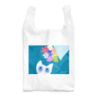 Kaolillyのお店のKaolilly のシロネコと花束 Reusable Bag