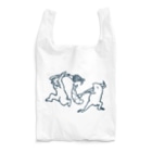 GOODS SHOP【そぞろな小窓】 SUZURI店の【ぎがといっしょ】《紺線》 Reusable Bag