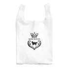 onehappinessのゴールデンレトリバー　crown heart　onehappiness　black Reusable Bag