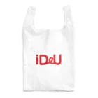 Bokkena DesignのiDeU One-Point（テキスト赤） Reusable Bag