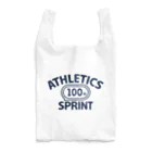 sports_tower スポーツタワーの100メートル競走・短距離走・陸上競技・トラック種目・デザイン・Tシャツ・陸上部・男子・女子・ジュニア・入賞・有力・確実・候補・有望・応援・精神力・集中力・日本人・陸上魂・100m走 エコバッグ