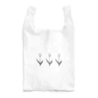 rilybiiのThree TULIP, White gray blue . Reusable Bag