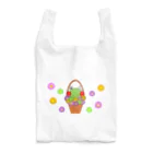 🐸かえるさんと仲間たち🐸のバスケットの中のかえるさん  Reusable Bag