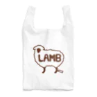 Cɐkeccooのひつじシルエット(Lamb)セピア エコバッグ