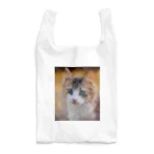 猫アートグッズのAdina Voicu 《Tabby cat with blue eyes》 Reusable Bag