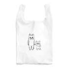 momotoの猫親子柄（単色） Reusable Bag
