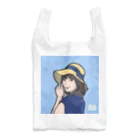 ざっきーの部屋のざっきーイラスト(水色ver.ロゴ入り) Reusable Bag