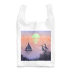 エアレーションの独り言の船と夕陽と海鳥と。 Reusable Bag