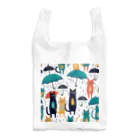 浪漫千代（ロマチョんの店）のRain, umbrella and cat Reusable Bag