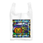 縞模様のハロウィン　ステンドグラス風 Reusable Bag