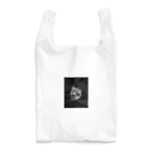 COOL&SIMPLEのBlack White Illustrated Skull King  Reusable Bag