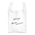 metao dzn【メタヲデザイン】のTHIS TOO SHALL PASS （script）（黒） Reusable Bag