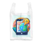 ワンダーワールド・ワンストップのスマホとユニークなキャラクター Reusable Bag