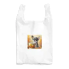 DeenaDeeのAutumn Curiosity: Chihuahua & Mug Magic 秋の好奇心: チワワとマグカップ Reusable Bag