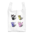 黒猫の鍵尻尾の猫しゅーごー！ Reusable Bag