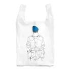 kuronejiの青ニットキャップの男 Reusable Bag