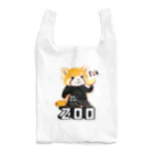 loveclonesのレッサーパンダ 0625 ZOOロゴ りんご大好き柄 Reusable Bag