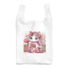 猫好き Japanの振り袖ねこ Reusable Bag