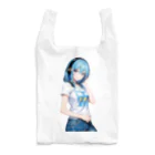 AIオリジナルイラスト　美女男子の青髪美女　名前はミズキ Reusable Bag