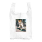 ゴーアップのa cat on the skateboard（スケボネコ） Reusable Bag