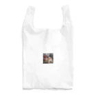 ODDS-345のぬいぐるみと格闘するパグ Reusable Bag