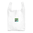 rearemonの流れの中でバタフライスタイルで泳ぐコツメカワウソ Reusable Bag