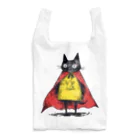 Lapis SHOPの黒猫ヒーロー Reusable Bag