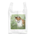 にゃんこーねこの草の中の猫 Reusable Bag