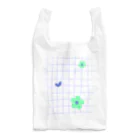 sansamのgrid flower Reusable Bag