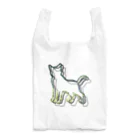 猫との風景の立ち上がる枠ねこ_緑 Reusable Bag