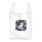 星降る夜にの月と猫 Reusable Bag