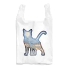 猫との風景の風景_夜景と猫002 Reusable Bag