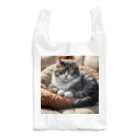 Ken17のソファのクッションの上で眠る猫 Reusable Bag