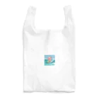 ganeshaのかわいいブタのサーフィンウェーブ Reusable Bag