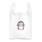 Vasetti_pressの赤いヘッドホンを付けているペンギン Reusable Bag