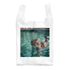 AI Design Labの泳ぐ猫 Reusable Bag