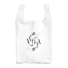 はる_社務所の魚　黒 Reusable Bag