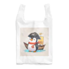 ganeshaのおもちゃの海賊船に乗ったかわいいペンギン Reusable Bag