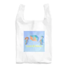 Tamon-TamonのLove & Peace ブルードット Reusable Bag