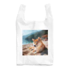 柴犬しばわんこhana873の海でまったりしている柴犬さん Reusable Bag