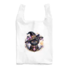 黒猫ギャラリー🐈‍⬛の黒猫の魔法使い Reusable Bag