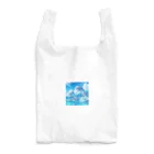 snow-birdの海で遊ぶイルカたちの楽しい風景 Reusable Bag