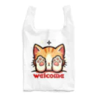 kk-welcomeの肉球で目隠し猫ちゃん Reusable Bag