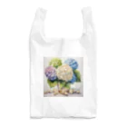 OkometoOmochiの紫陽花とポップコーン Reusable Bag