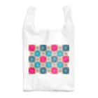 exeのタイル風の花柄模様 Reusable Bag