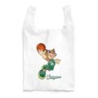 日立ハイテク クーガーズ🏀公式ショップのクゥーちゃん エコバッグ（白） Reusable Bag
