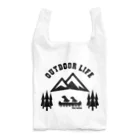 too muchの人間用のOUTDOOR LIFE黒 Reusable Bag