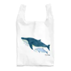 Kinkadesign うみのいきものカワイイShopのナガスクジラとミナミハンドウイルカ  Reusable Bag